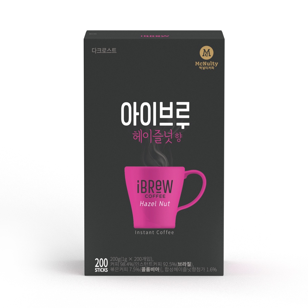 맥널티 아이브루 헤이즐넛향 블랙 커피 200개입, 솔직 리뷰와 추천
